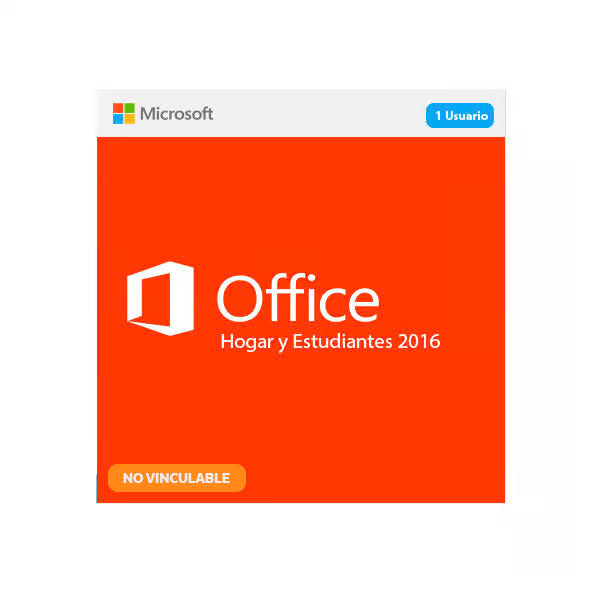 Microsoft Office 2016 Hogar y Estudiantes – Licencia Digital, (NO Vinculable)