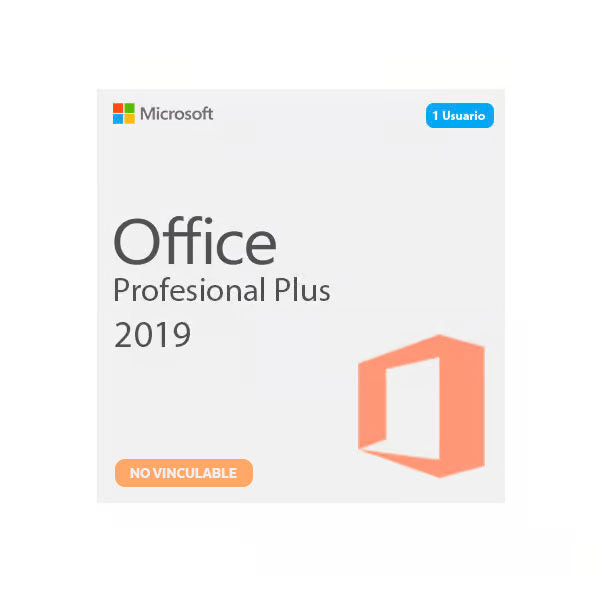 Microsoft Office 2019 Profesional Plus – Licencia Digital, (NO Vinculable)